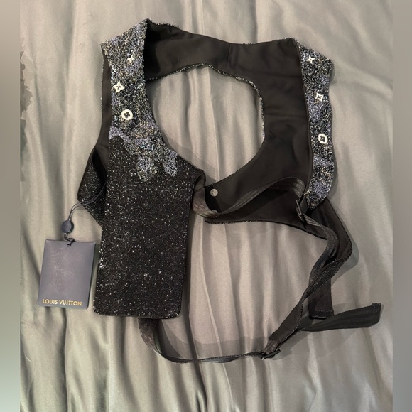 NWT Louis Vuitton *rare*  embroidered mid-layered zippered vest - Picture 4 of 11